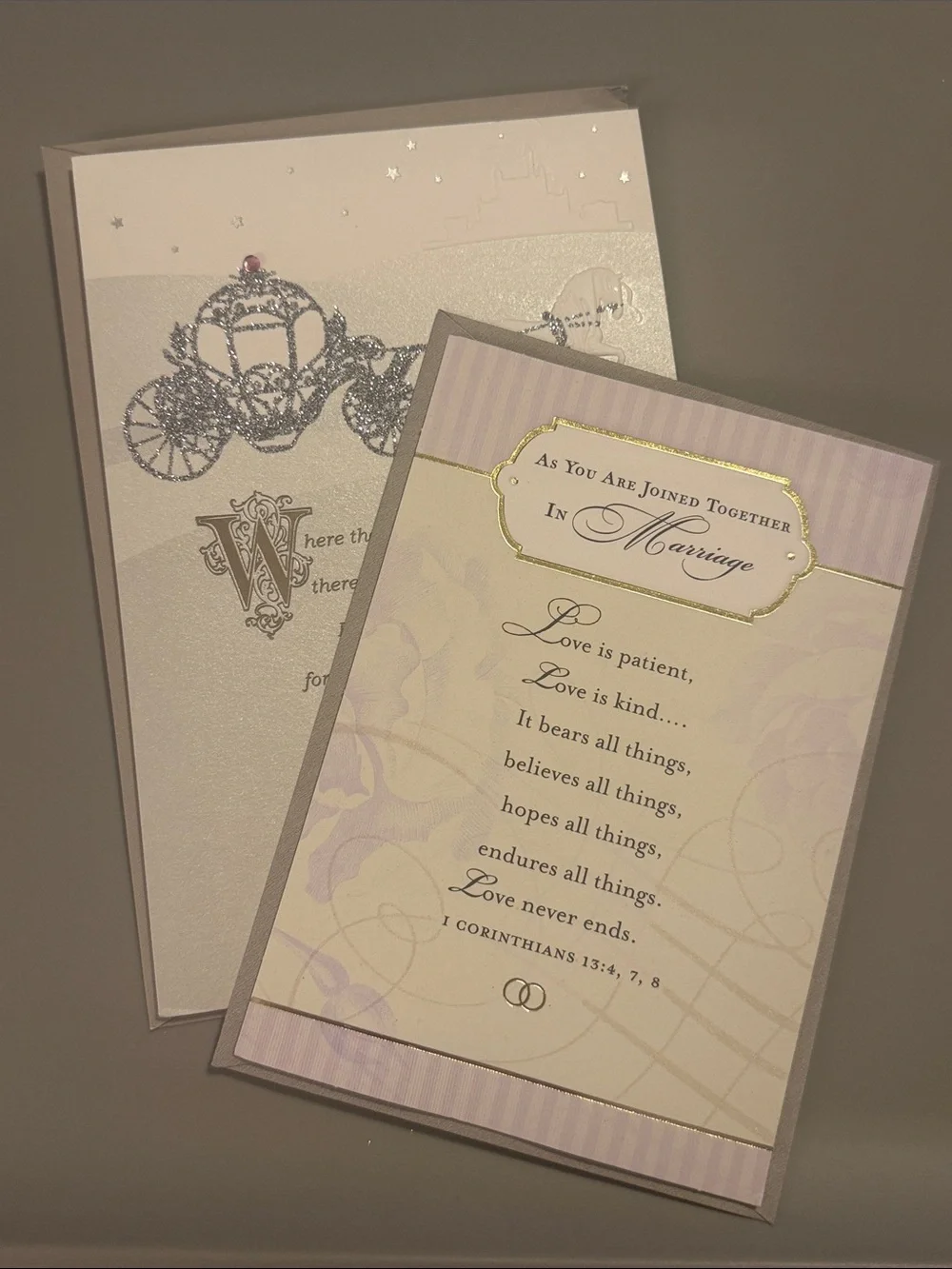 🌻 Bundle of 2 DaySpring Religious Wedding Cards